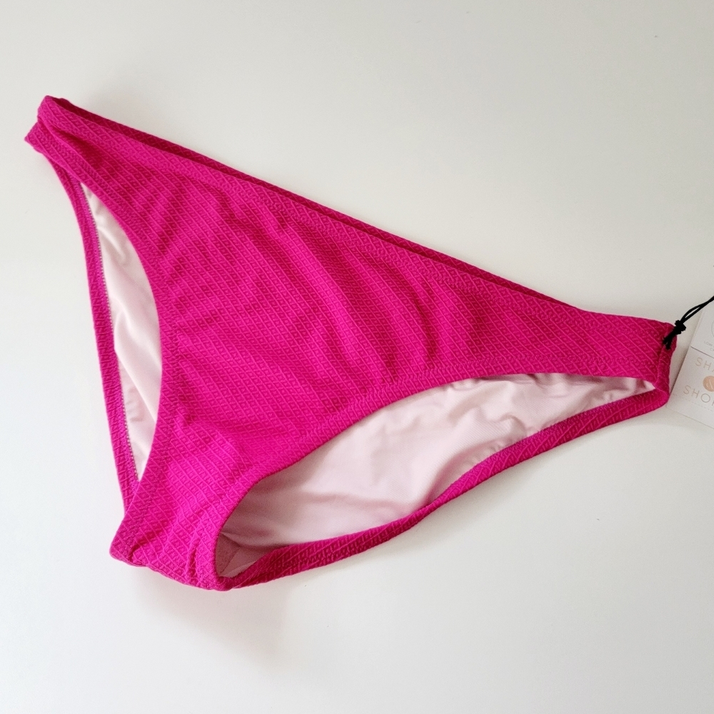 Shade and shore women's raspberry bikini bottom